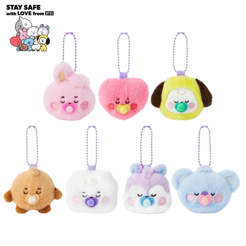 Jewelry Making Kits - Mini Plush Keychain Pendant BT21 Koya