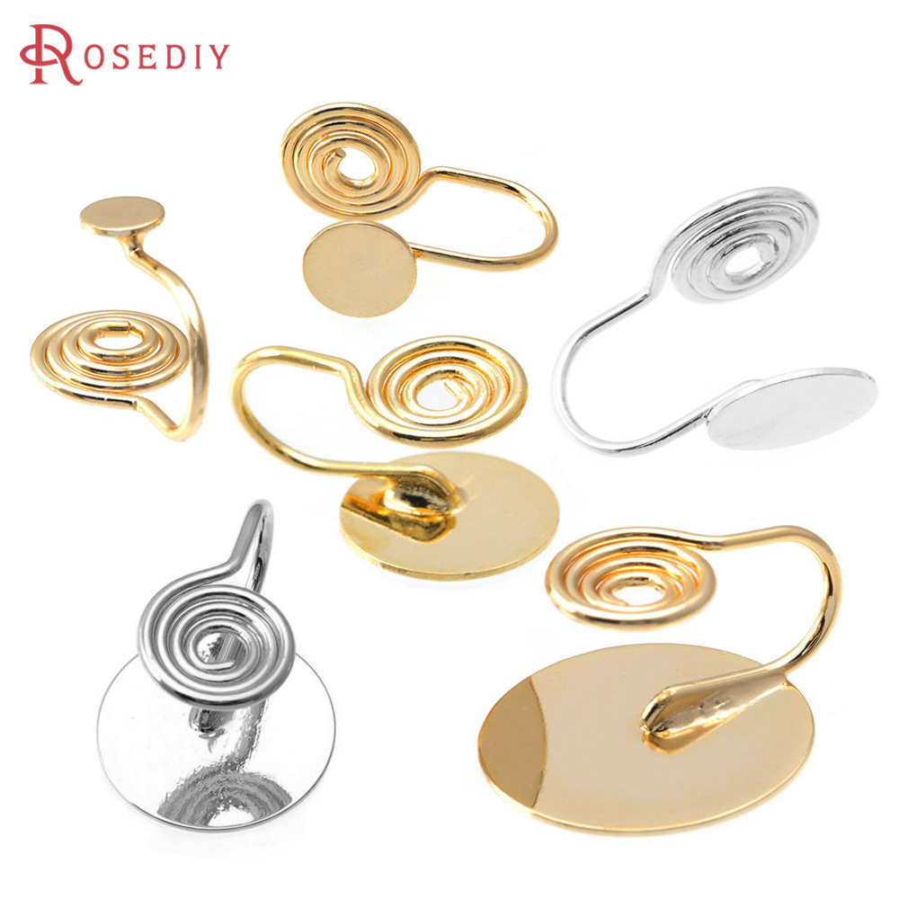 Jewelry Making Kits - 10PCS 4MM~14MM 18K Gold Color Brass