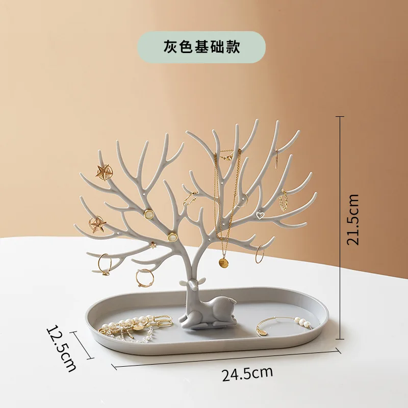 Jewelry Making Table - Antler Jewelry Display Stand Tray Tree