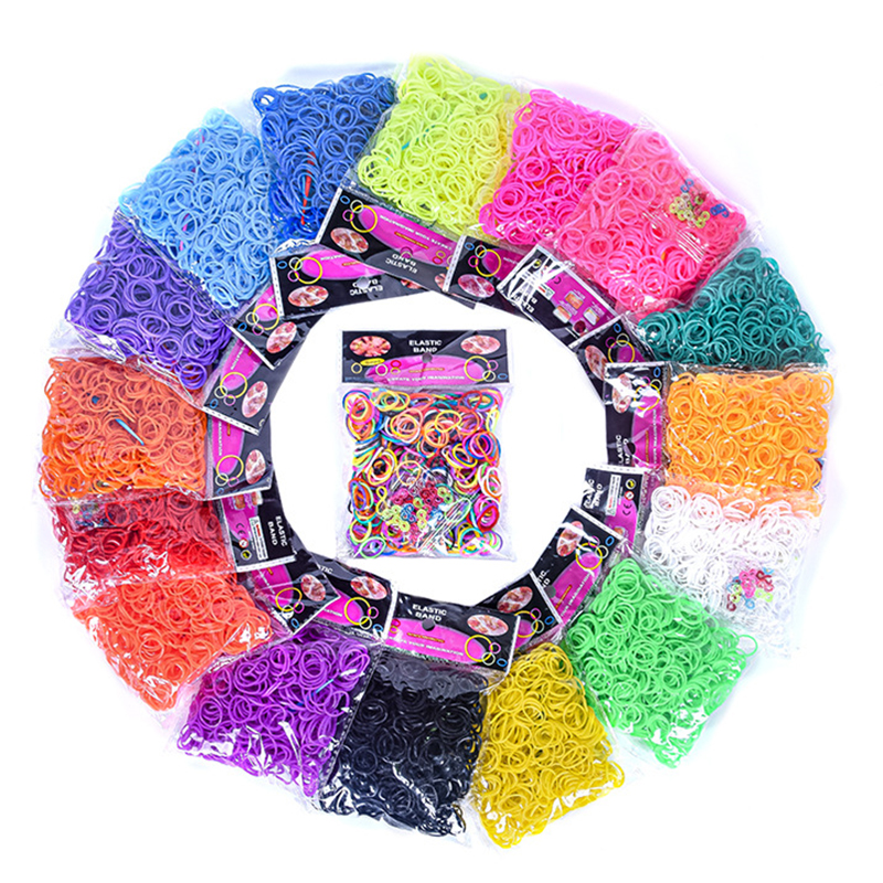 Jewelry Making Tutorials - 600 pieces Colorful Rubber Band Bracelet