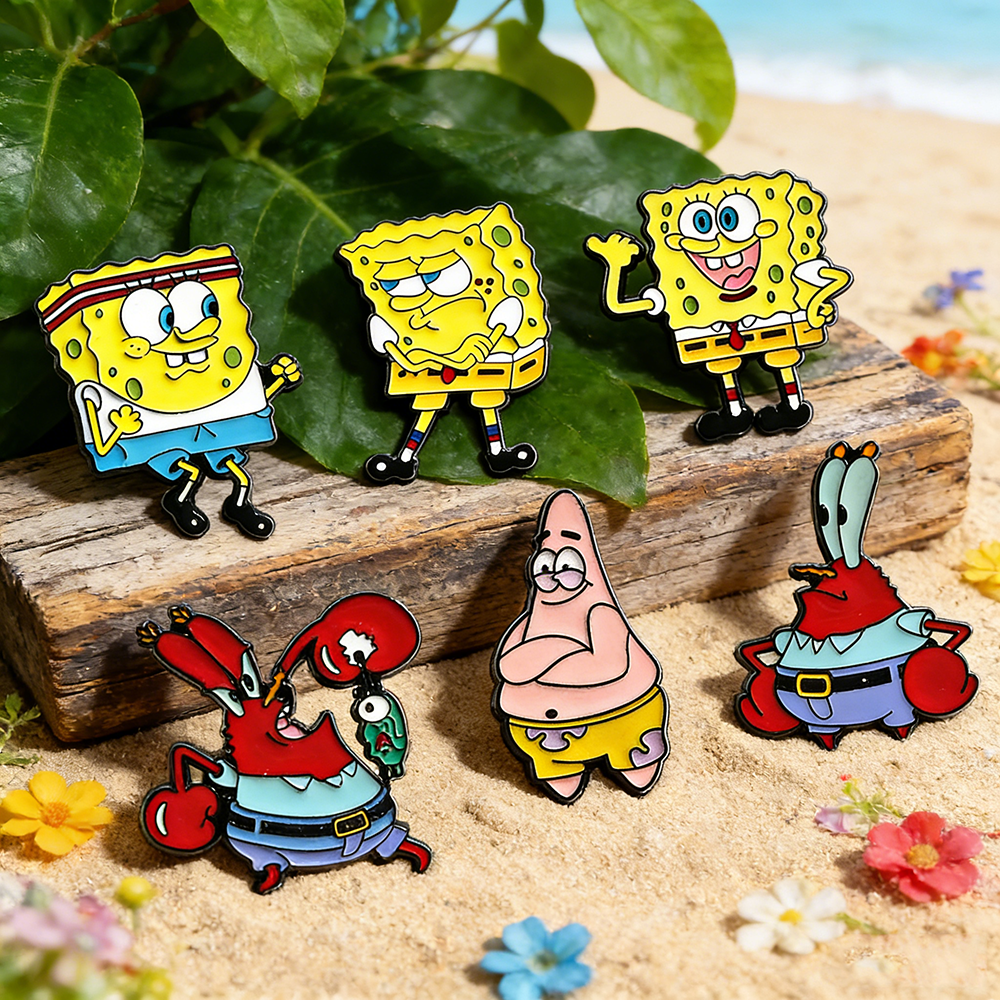 Jewelry Making Kits - 6 Pcs SpongeBob SquarePants Anime Cartoon