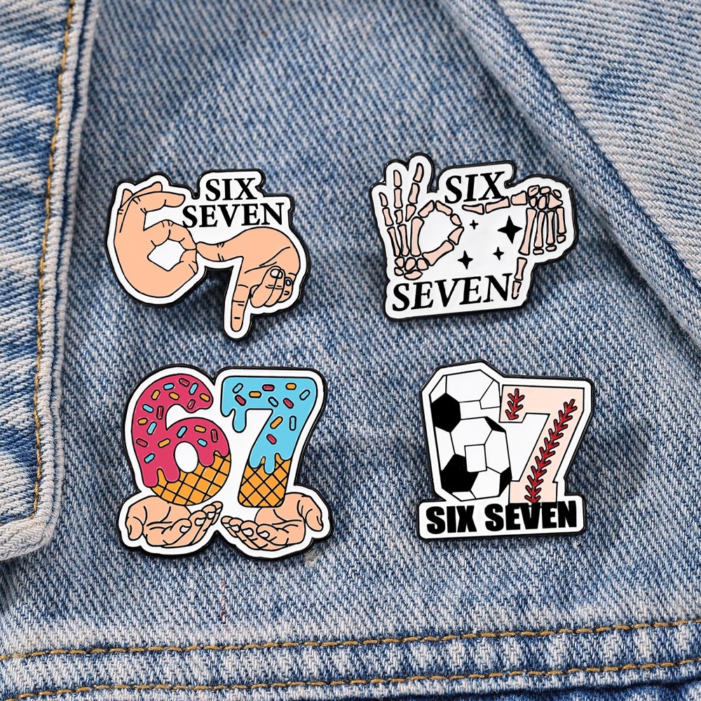 Jewelry Making Kits - 4pcs Set Cute Enamel Football Pins