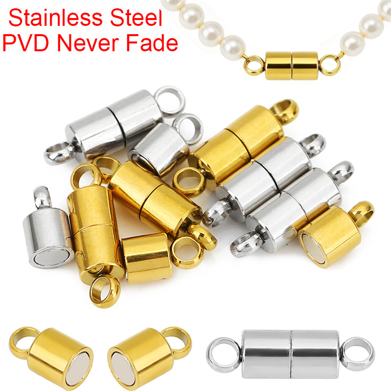 Jewelry Making Class - 2pcs 14mm Stainless Steel Necklace Clasps