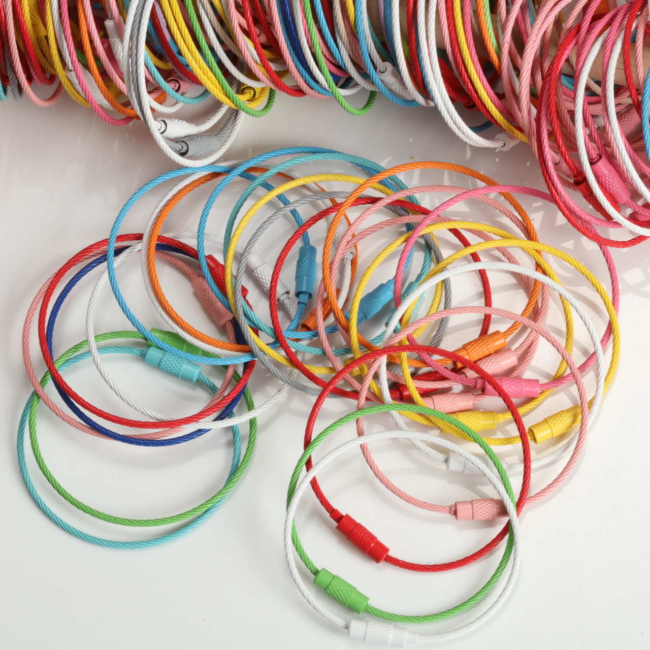 Jewelry Making Loops - Multicolor Paint Coated Steel Split Rings