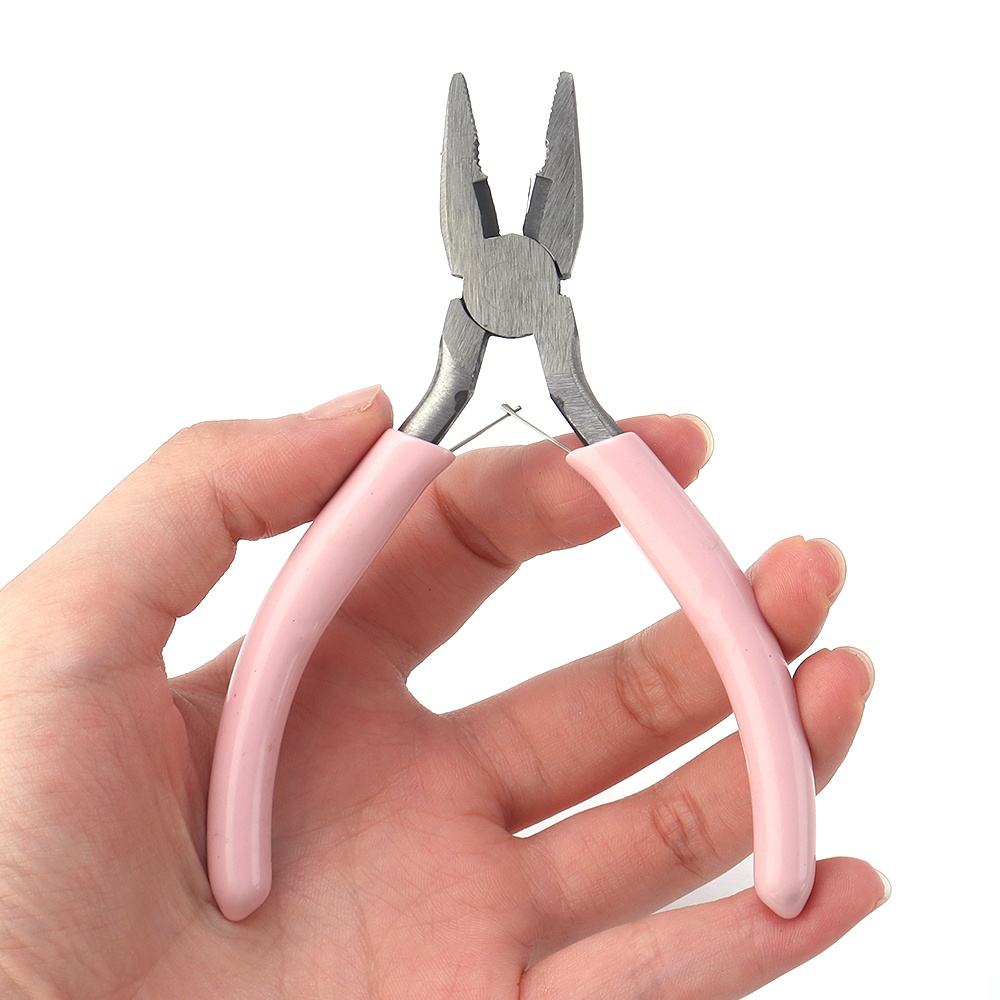 Jewelry Plier Set - Portable Pink Stainless Steel Pliers Tool