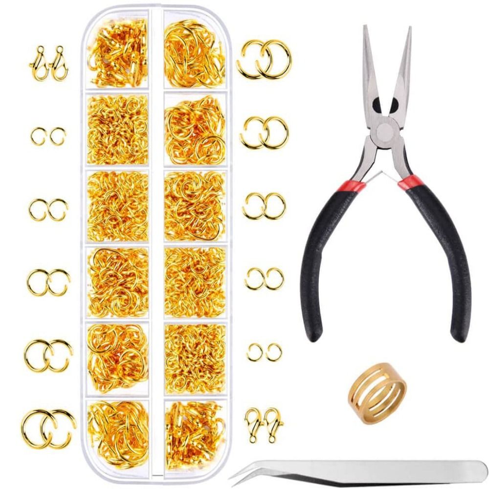 1200pcs 4-10mm Gold Silver Ope - Jewelry Plier Set recensione e prezzo
