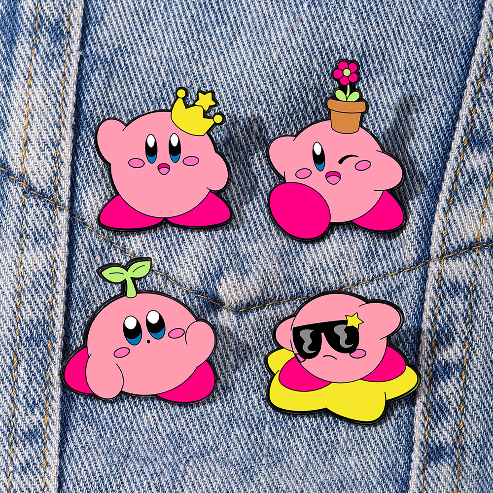 4pcs Kirby Enamel Lapel Pins S - Jewelry Making Kits recensione e prezzo
