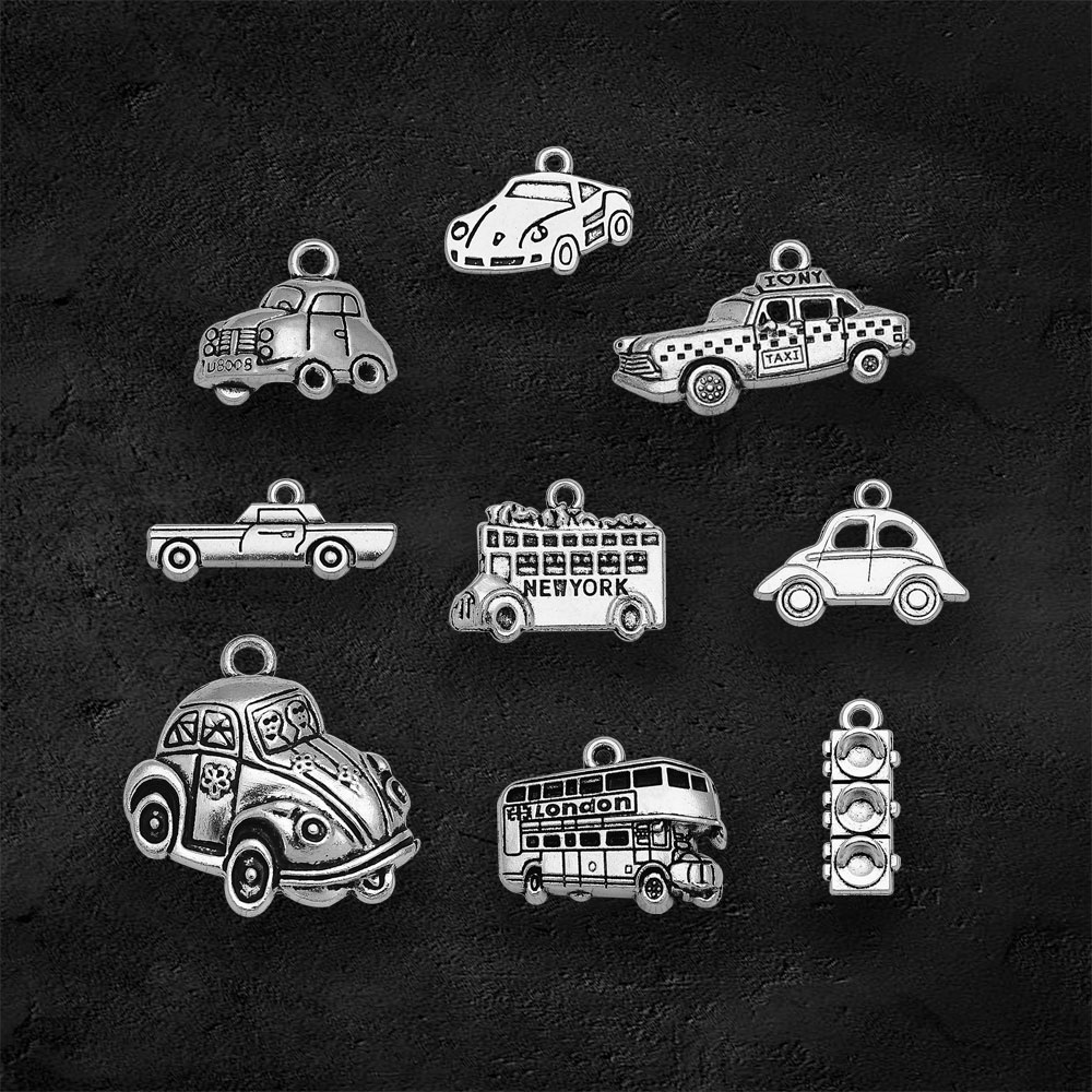 Silver Plated Taxi Bus Car Tra - Jewelry Making London recensione e prezzo