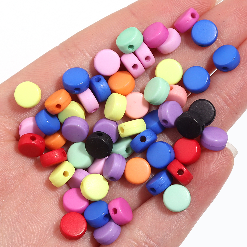 100PCS/Lot Colorful Acrylic Be - Jewelry Making For 5 Year Old recensione e prezzo
