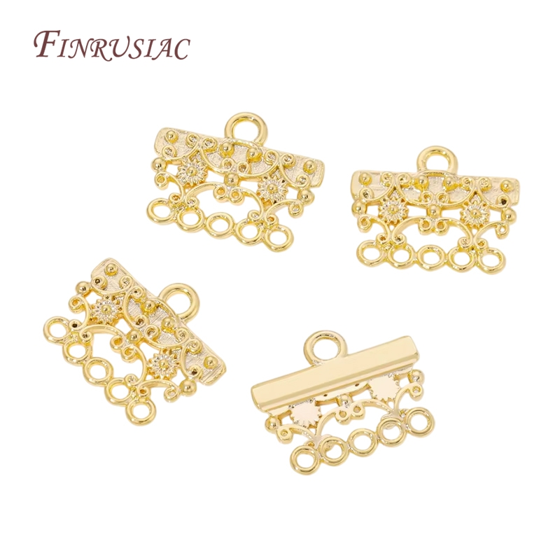 18K Gold Plated Brass Filigree - Jewelry Making Loops recensione e prezzo