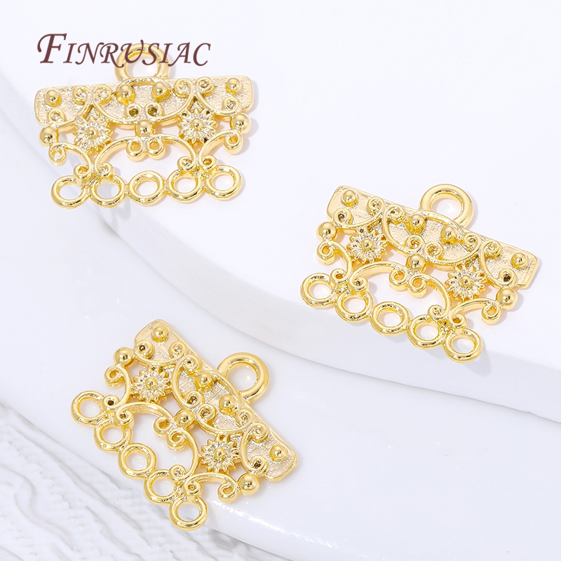 18K Gold Plated Brass Filigree - Jewelry Making Loops recensione e prezzo