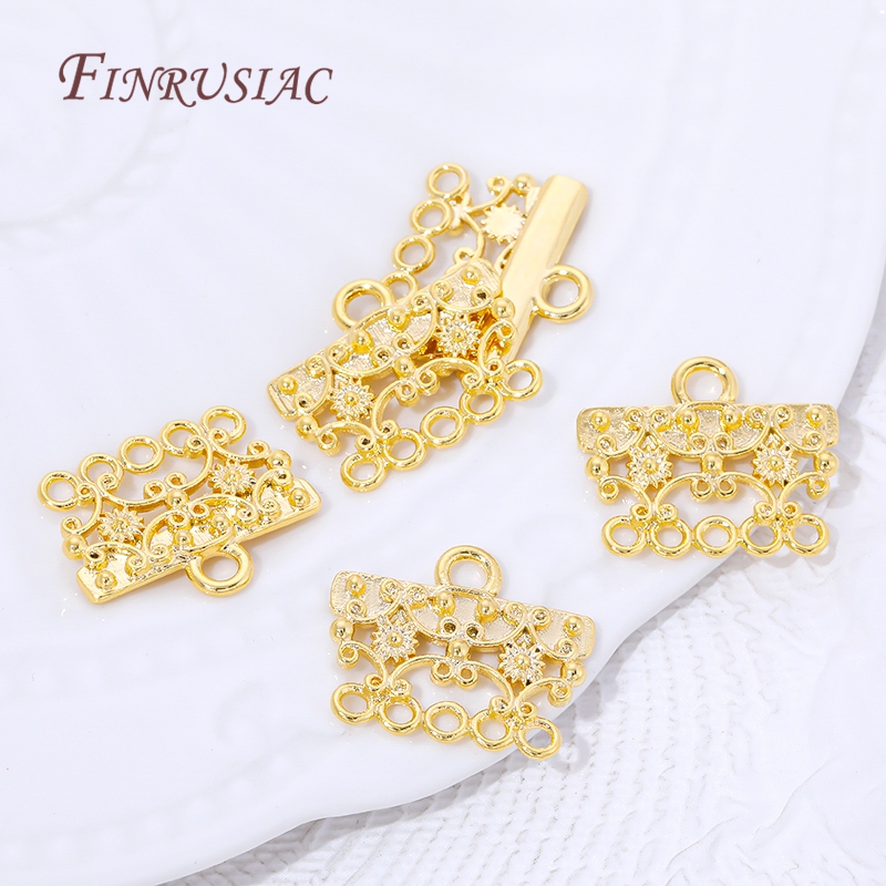 18K Gold Plated Brass Filigree - Jewelry Making Loops recensione e prezzo