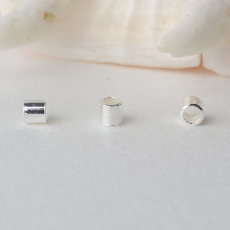 925 Sterling Silver Hypoallerg - Crimp Bead Tube recensione e prezzo