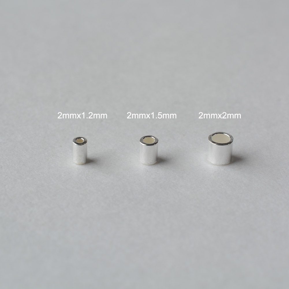 925 Sterling Silver Hypoallerg - Crimp Bead Tube recensione e prezzo