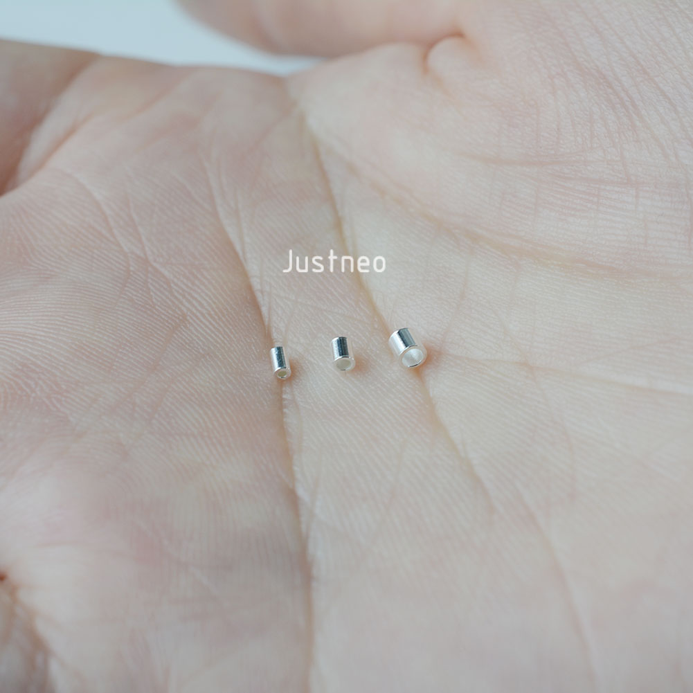 925 Sterling Silver Hypoallerg - Crimp Bead Tube recensione e prezzo