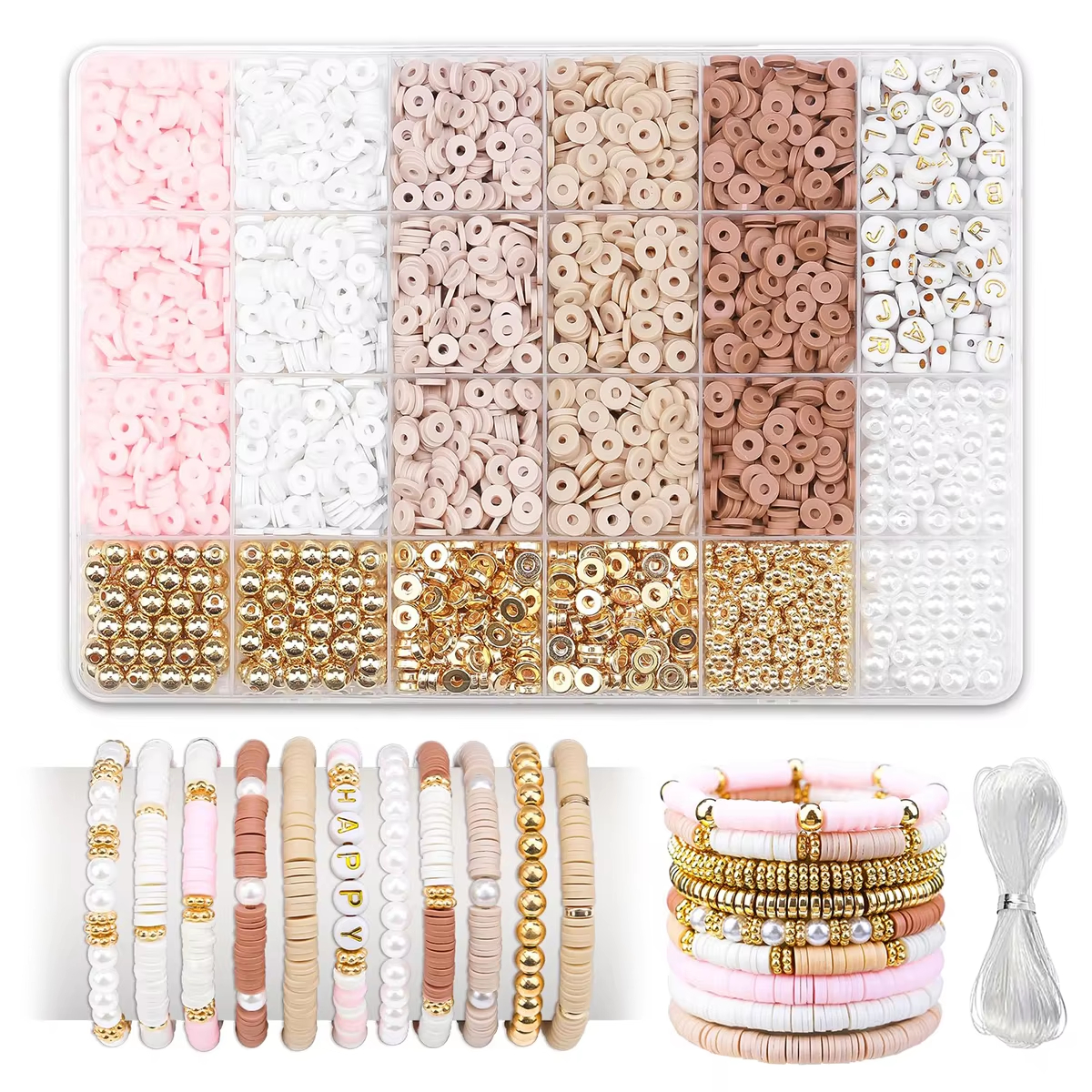 1970pcs light pink clay bead s - Jewelry Making Tutorials recensione e prezzo