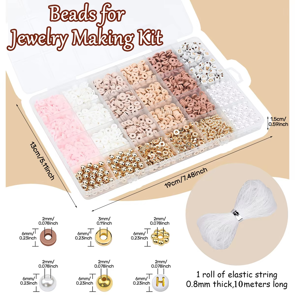 1970pcs light pink clay bead s - Jewelry Making Tutorials recensione e prezzo