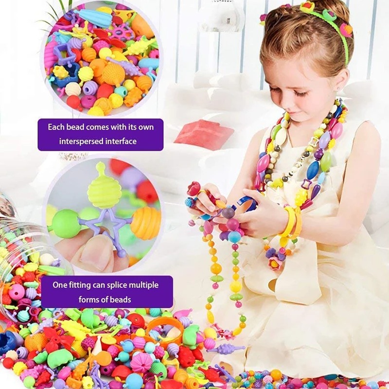 188-608pcs Pop Beads Children  - Jewelry Making For 5 Year Old recensione e prezzo