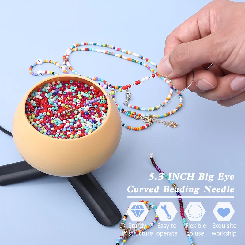 2/5Pcs 5.3 Inches Large Eye Cu - Jewelry Making Table recensione e prezzo
