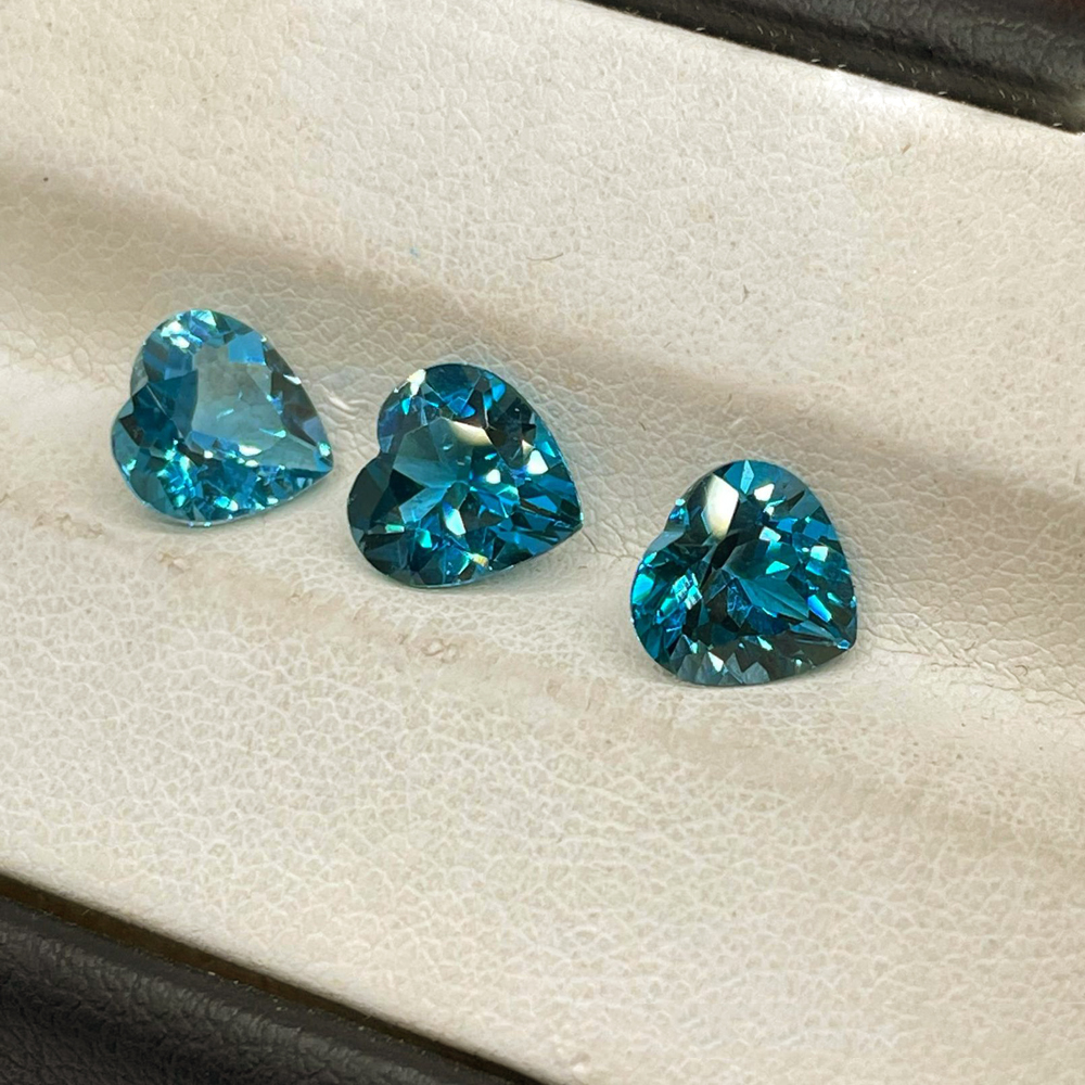 5pcs London Blue Topaz Heart S - Jewelry Making London recensione e prezzo