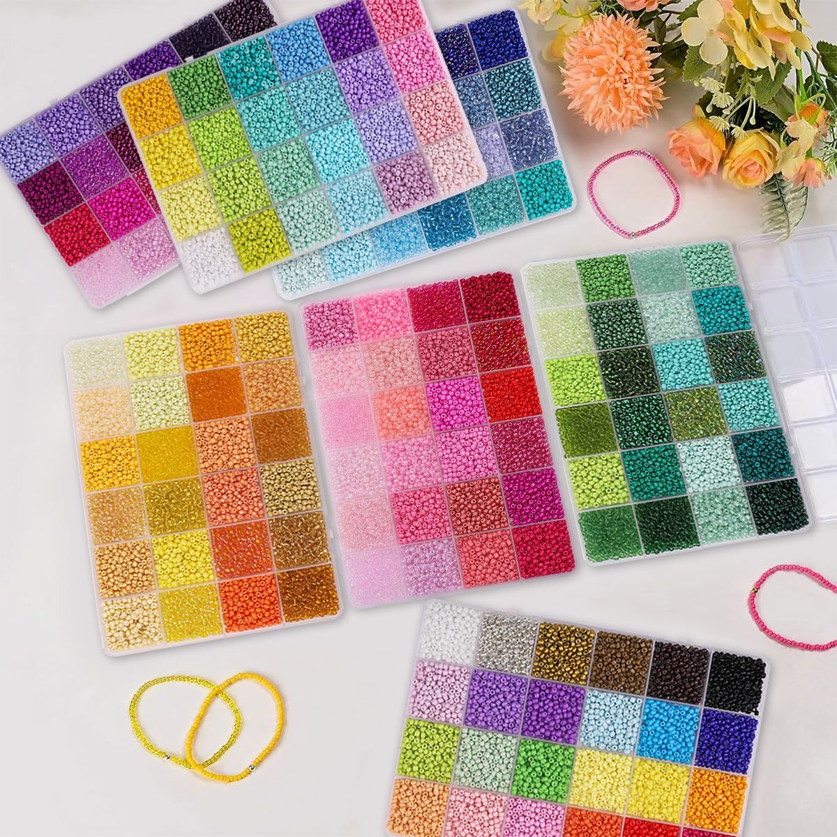 5200pcs 3mm Glass Seed Beads K - Jewelry Making Tutorials recensione e prezzo
