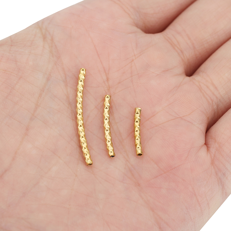 10pcs PVD Stainless Steel Curv - Crimp Bead Tube recensione e prezzo