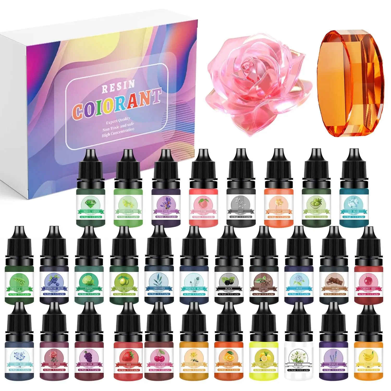 30Colors 5ml Epoxy Resin Pigme - Jewelry Making Tutorials recensione e prezzo