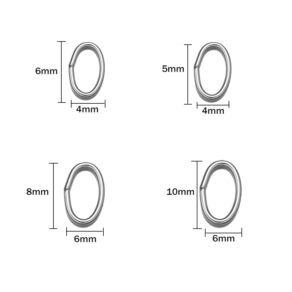 50pcs 3 Colors Stainless Steel - Jewelry Making Loops recensione e prezzo