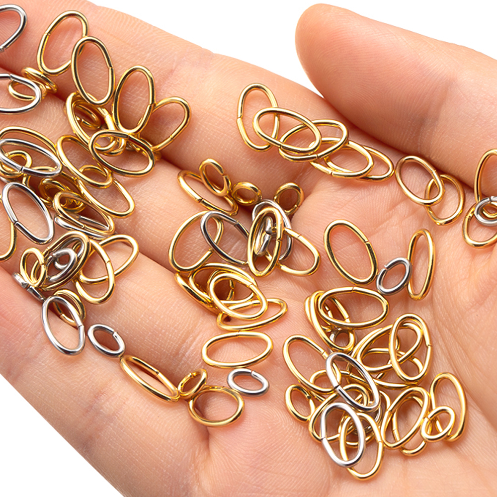 50pcs 3 Colors Stainless Steel - Jewelry Making Loops recensione e prezzo