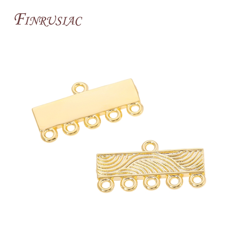 18K Gold Plated 5 Hole Bar Con - Jewelry Making Loops recensione e prezzo