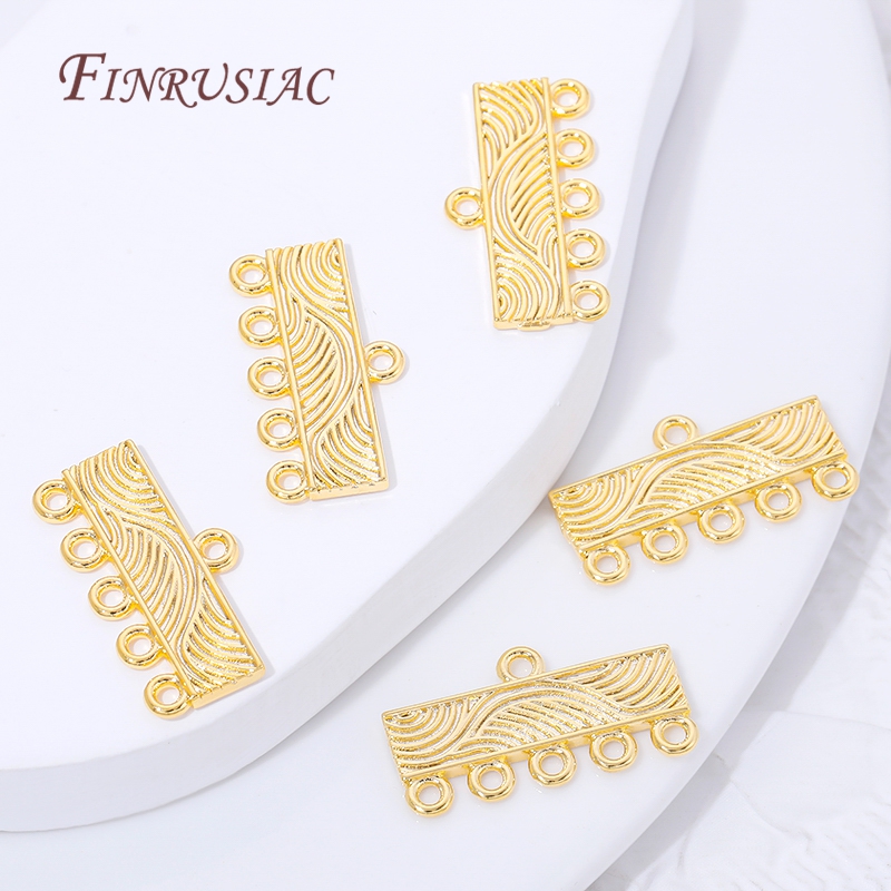18K Gold Plated 5 Hole Bar Con - Jewelry Making Loops recensione e prezzo