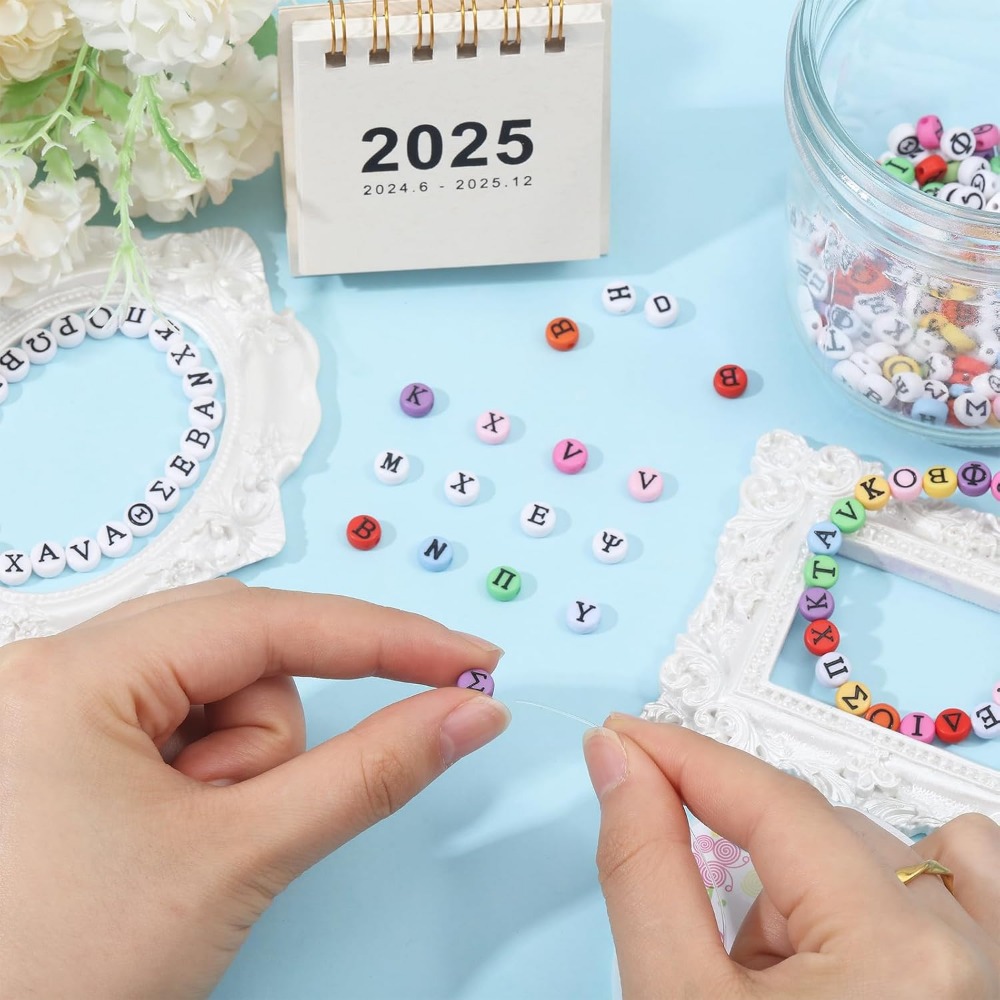 Greek Alphabet Bead Stretch Br - Jewelry Making Tutorials recensione e prezzo