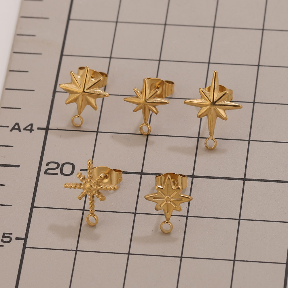 6pcs Stainless Steel Star Earr - Jewelry Making Tutorials recensione e prezzo
