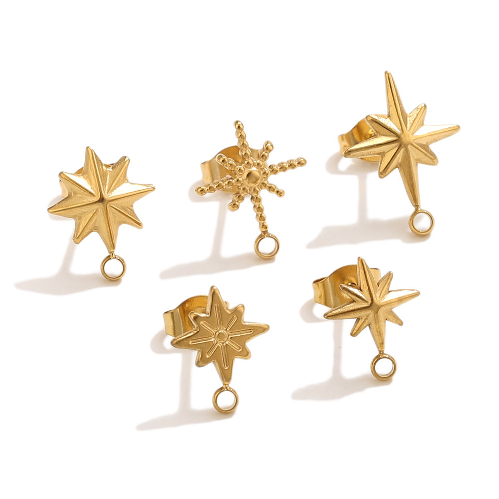 6pcs Stainless Steel Star Earr - Jewelry Making Tutorials recensione e prezzo