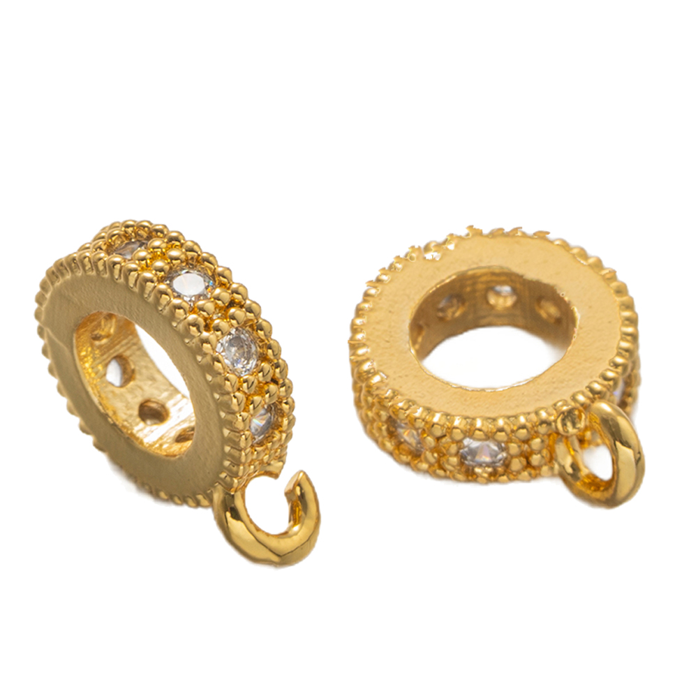 5pcs 18K Gold Plated Brass Zir - Jewelry Making Loops recensione e prezzo