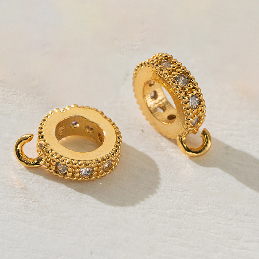 5pcs 18K Gold Plated Brass Zir - Jewelry Making Loops recensione e prezzo