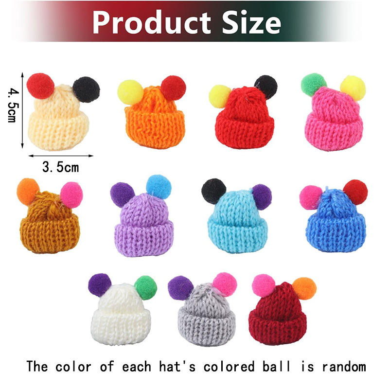 10/20pcs Mini Knitting Hats Kn - Jewelry Making Table recensione e prezzo