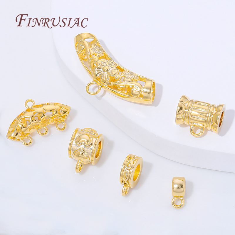 18K Gold Plated Pendant Bail C - Crimp Bead Tube recensione e prezzo