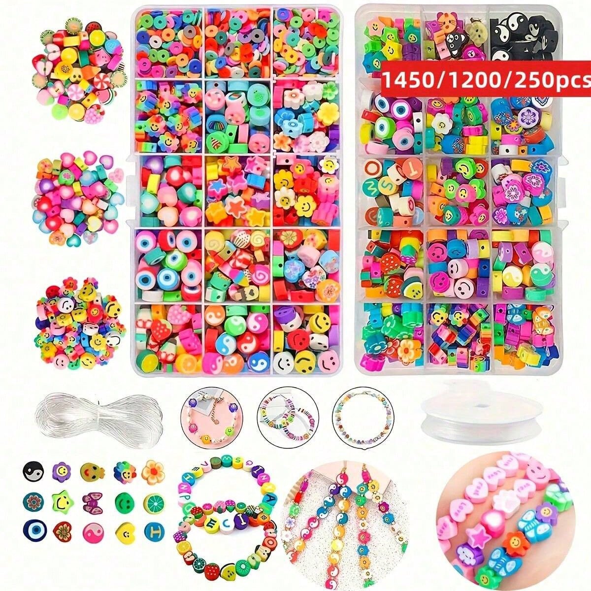 1450/1200/250pcs Polymer Clay  - Jewelry Making Kits recensione e prezzo