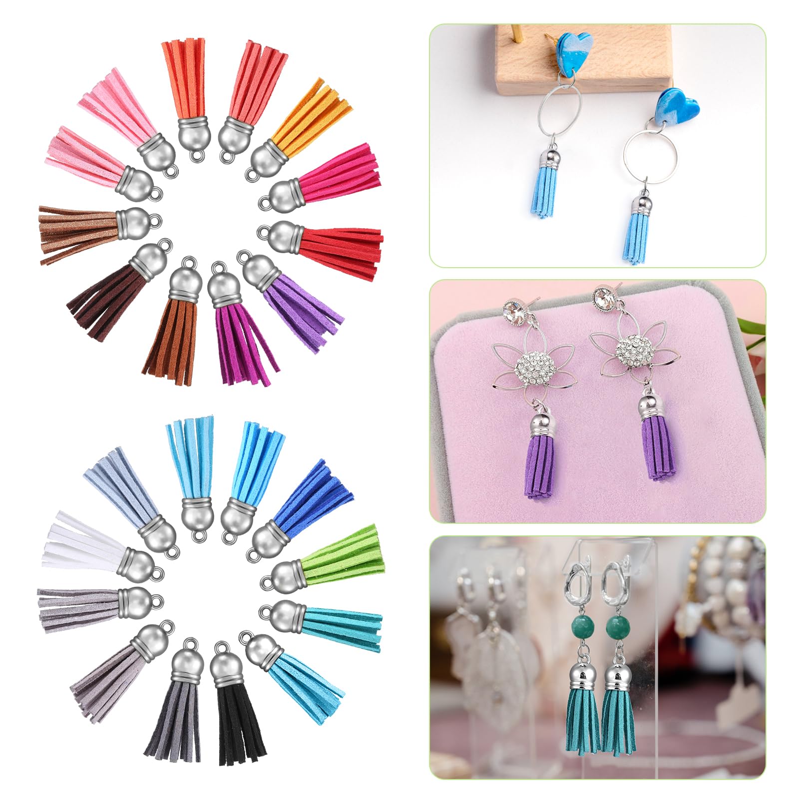 10/20/60 Pcs Mini Tassels Faux - Jewelry Making Tutorials recensione e prezzo