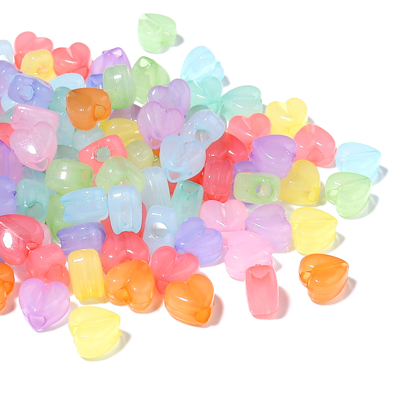100pcs/Lot Candy Color Heart S - Jewelry Making For 5 Year Old recensione e prezzo