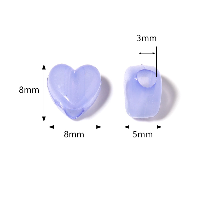 100pcs/Lot Candy Color Heart S - Jewelry Making For 5 Year Old recensione e prezzo