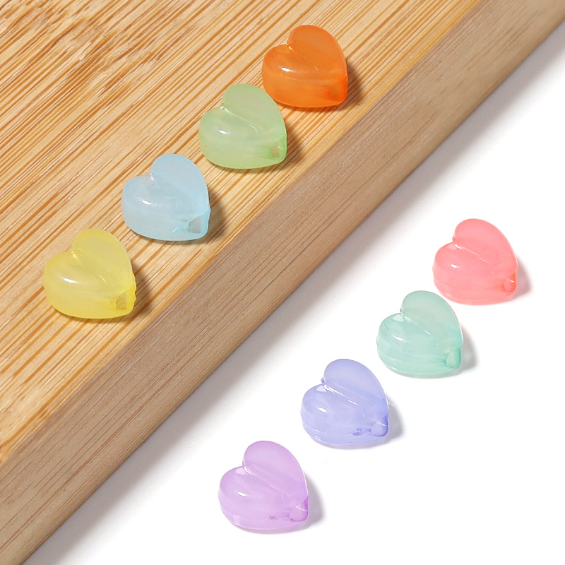100pcs/Lot Candy Color Heart S - Jewelry Making For 5 Year Old recensione e prezzo