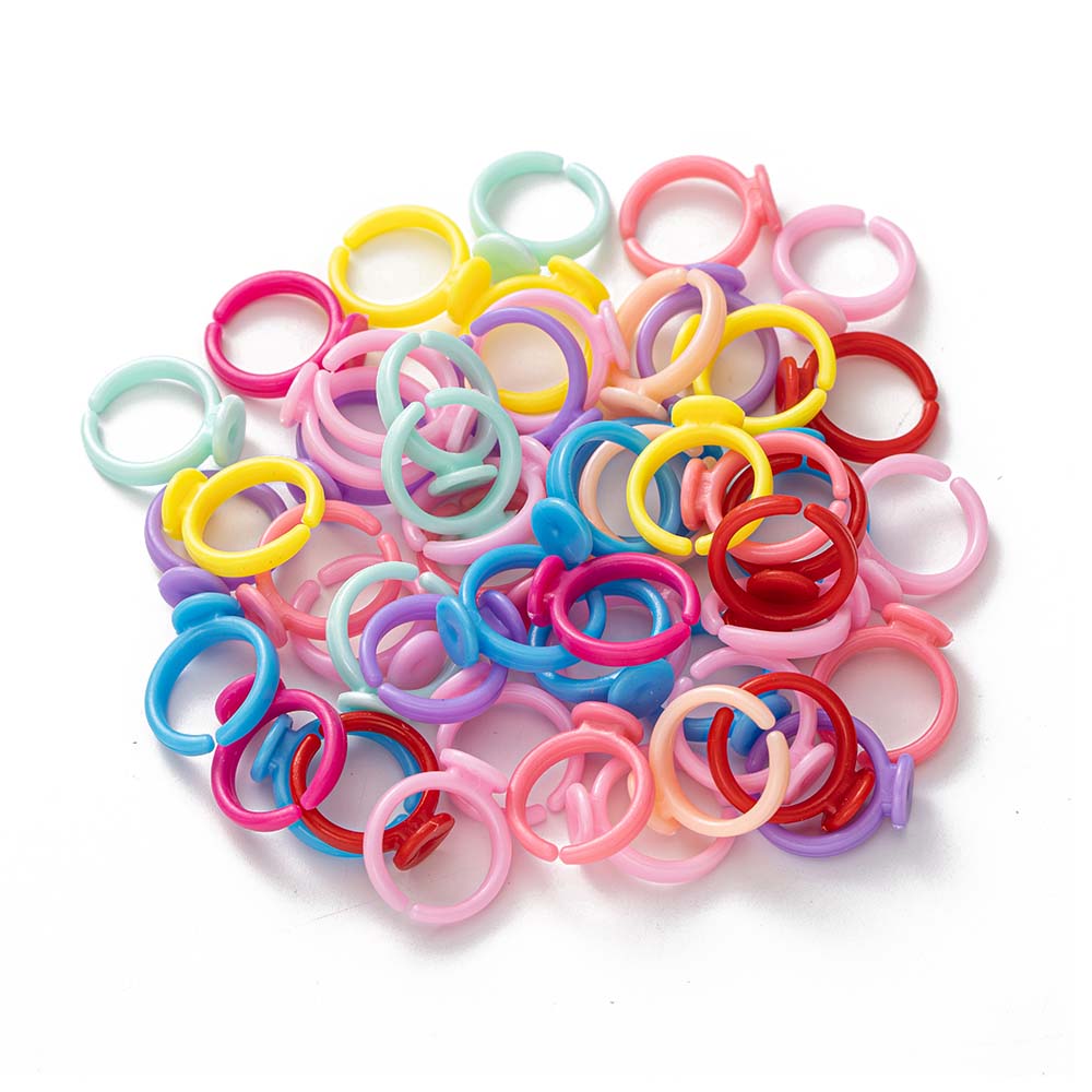 100pcs Clear Plastic Adjustabl - Jewelry Making For 5 Year Old recensione e prezzo