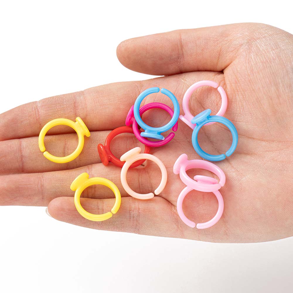 100pcs Clear Plastic Adjustabl - Jewelry Making For 5 Year Old recensione e prezzo
