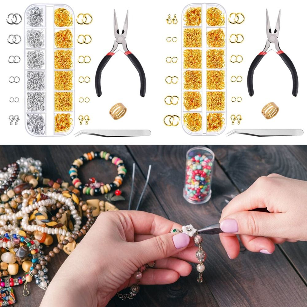 1200pcs 4-10mm Gold Silver Ope - Jewelry Plier Set recensione e prezzo