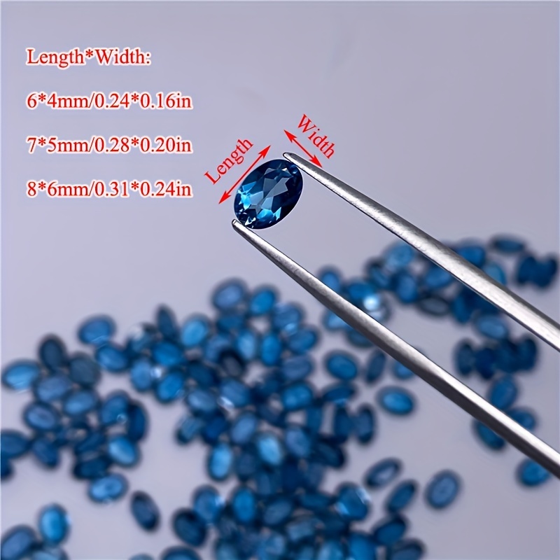 1pc natural London blue topaz- - Jewelry Making London recensione e prezzo