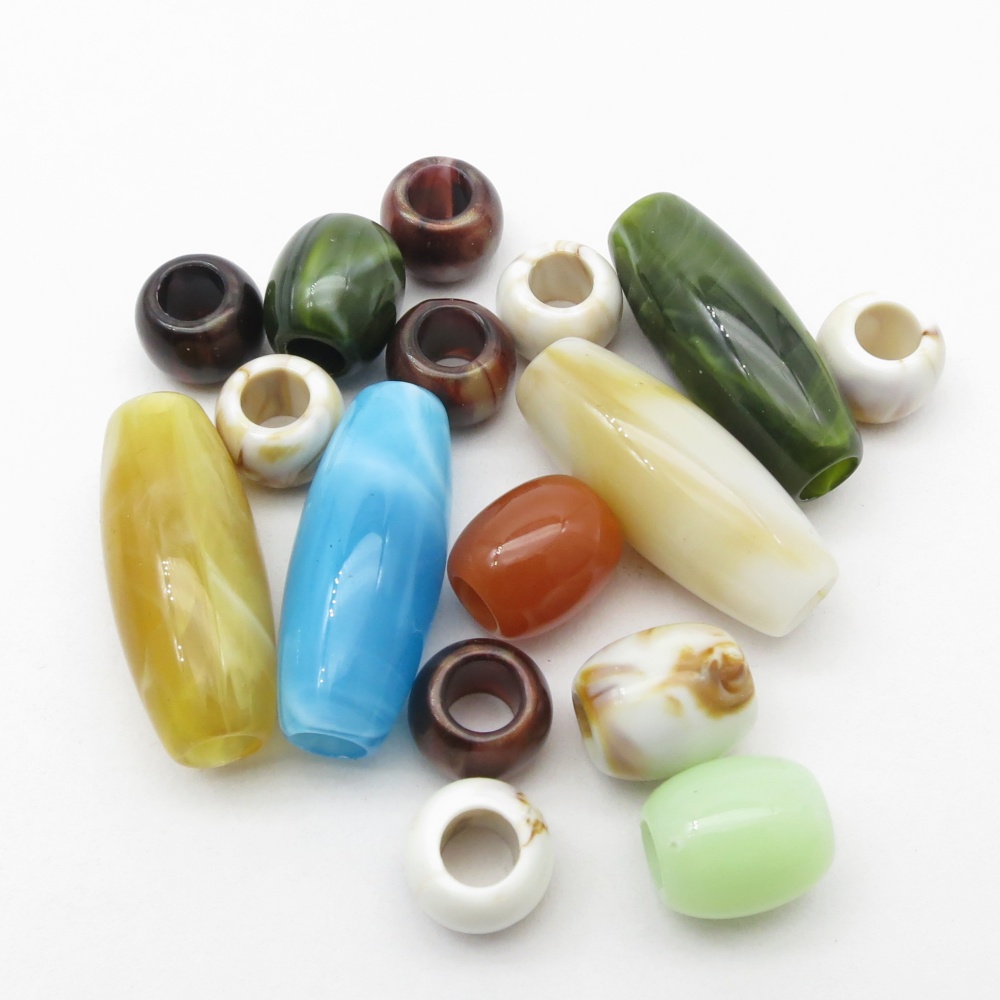 16pcs Mix Styles Acrylic Croch - Crimp Bead Tube recensione e prezzo