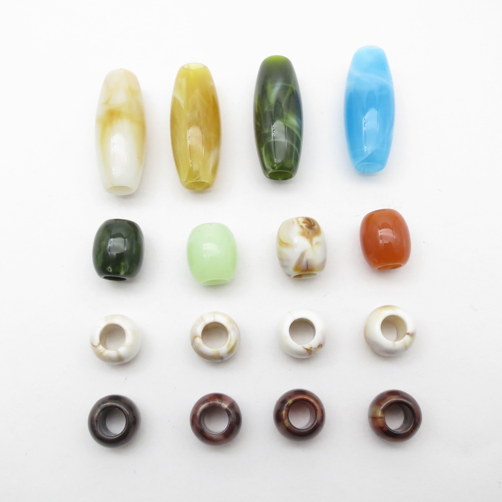 16pcs Mix Styles Acrylic Croch - Crimp Bead Tube recensione e prezzo