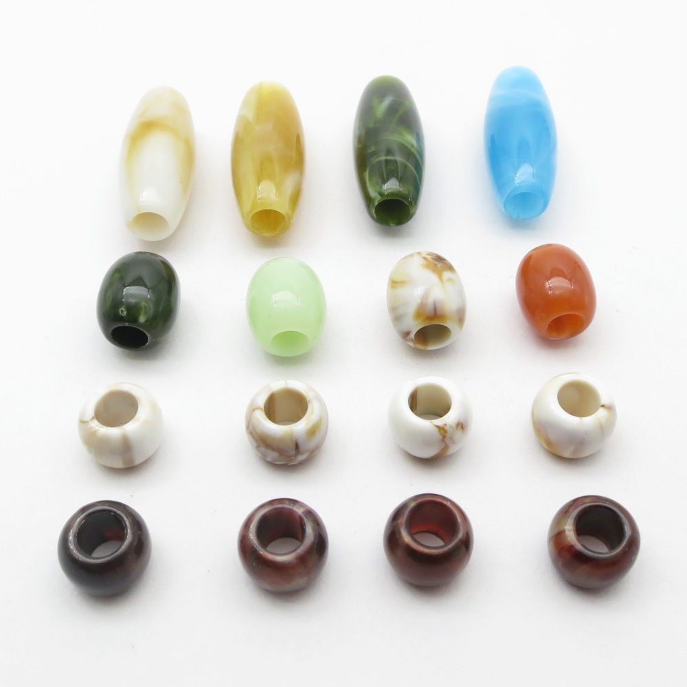 16pcs Mix Styles Acrylic Croch - Crimp Bead Tube recensione e prezzo